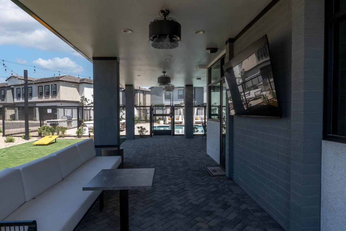 Comfortable resident clubhouse gathering space