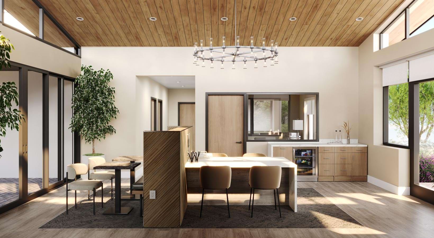 Community room with table and chairs