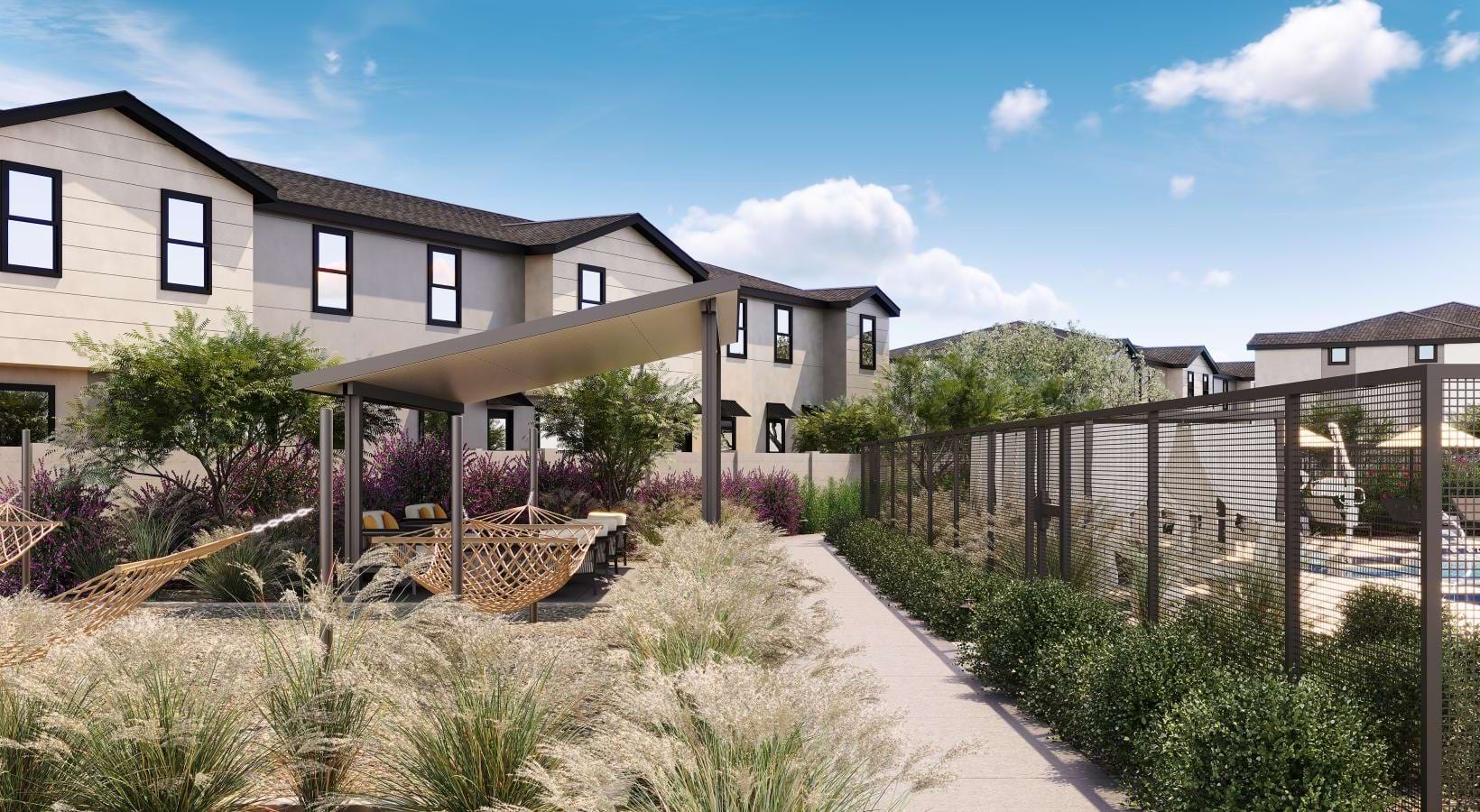 Townhome with fenced private yard