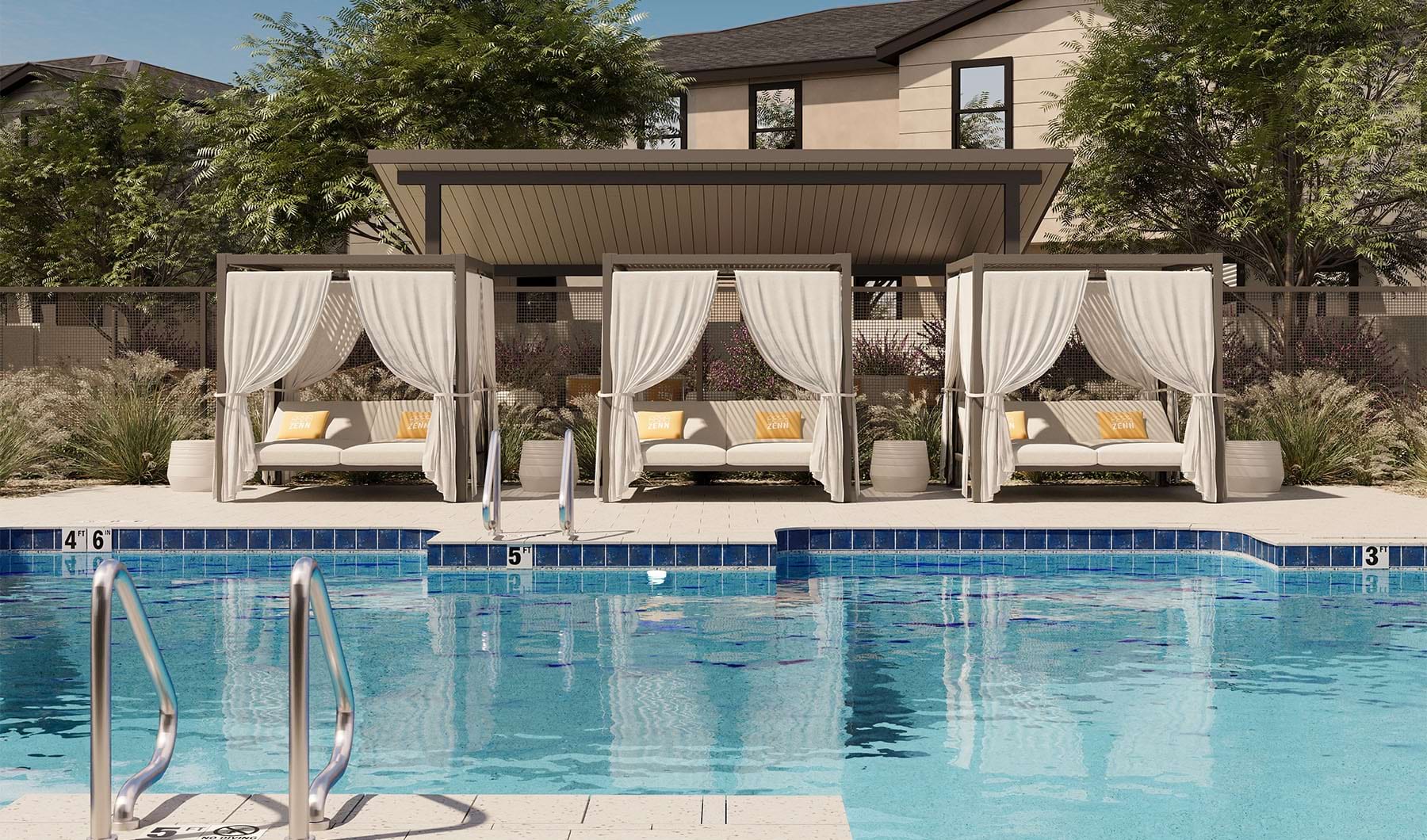 Resort-style swimming pool at Zenn Skyview